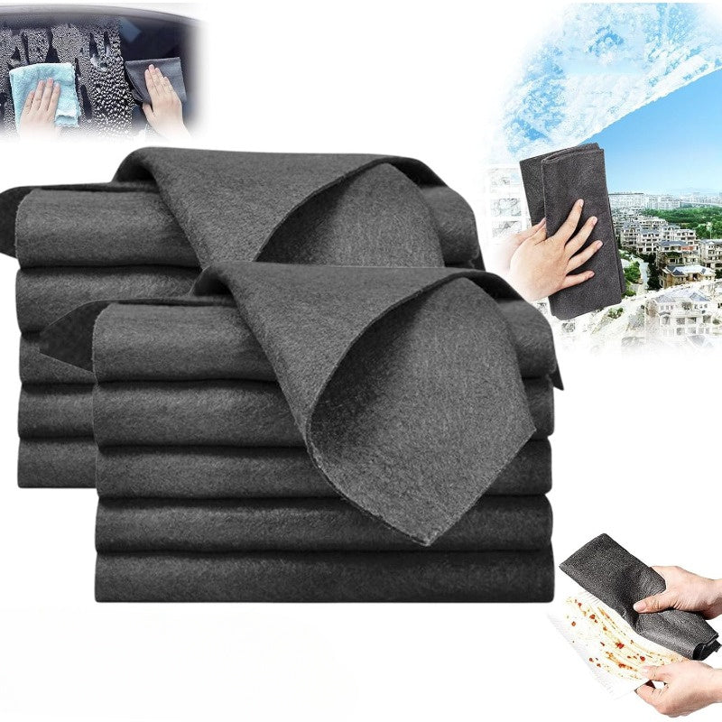 10 ta toza iz qoldirmaydigan mikroto'qimalar to'plami derazalar, shisha, oshxona, hammom, avtomobil, yashash xonasi uchun - Memorialw brendi, to'quv sehrli artishlar, 30x30 sm