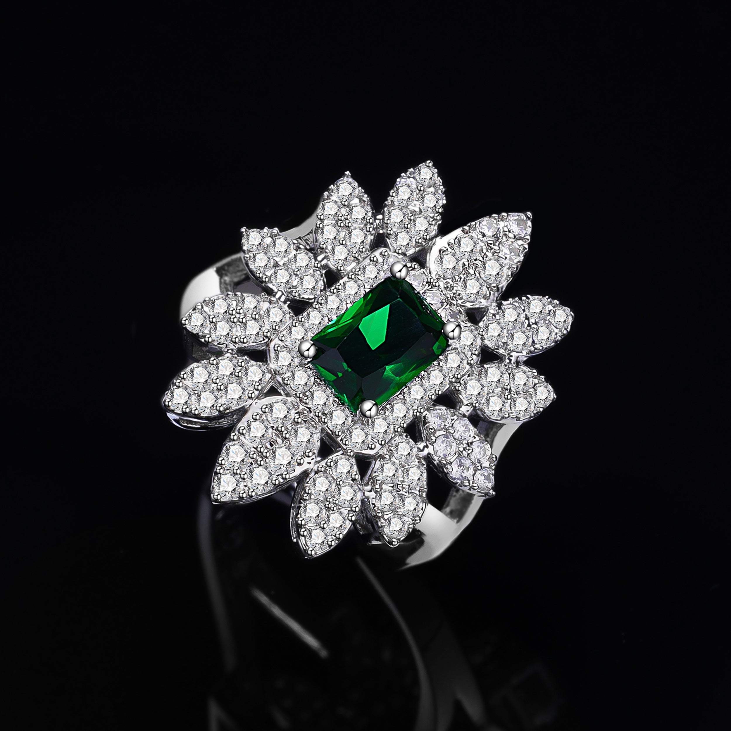 Zarif Ayollar Zargarlik To'plami, 4-qismli Kelinlik To'plami, Sun'iy Kubik Zirkoniya va Misdan iborat, Ramazon, To'y, Ta'til va Yil davomida G'ayrat uchun mukammal