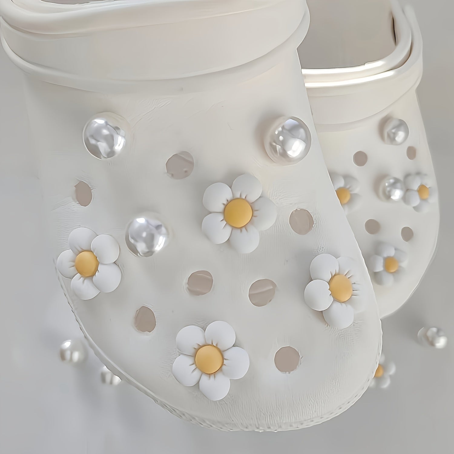 Unisex Resin Shoe Charms with Shoes Buckles for Decoration Set of 6 or 12