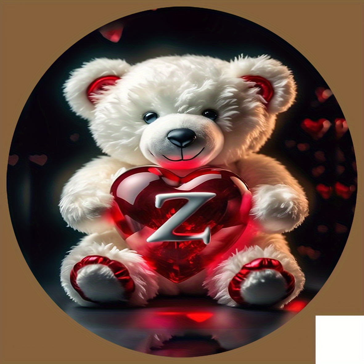 Animal Series Bear Alphabet Wooden Coaster for Drinks and Gifts