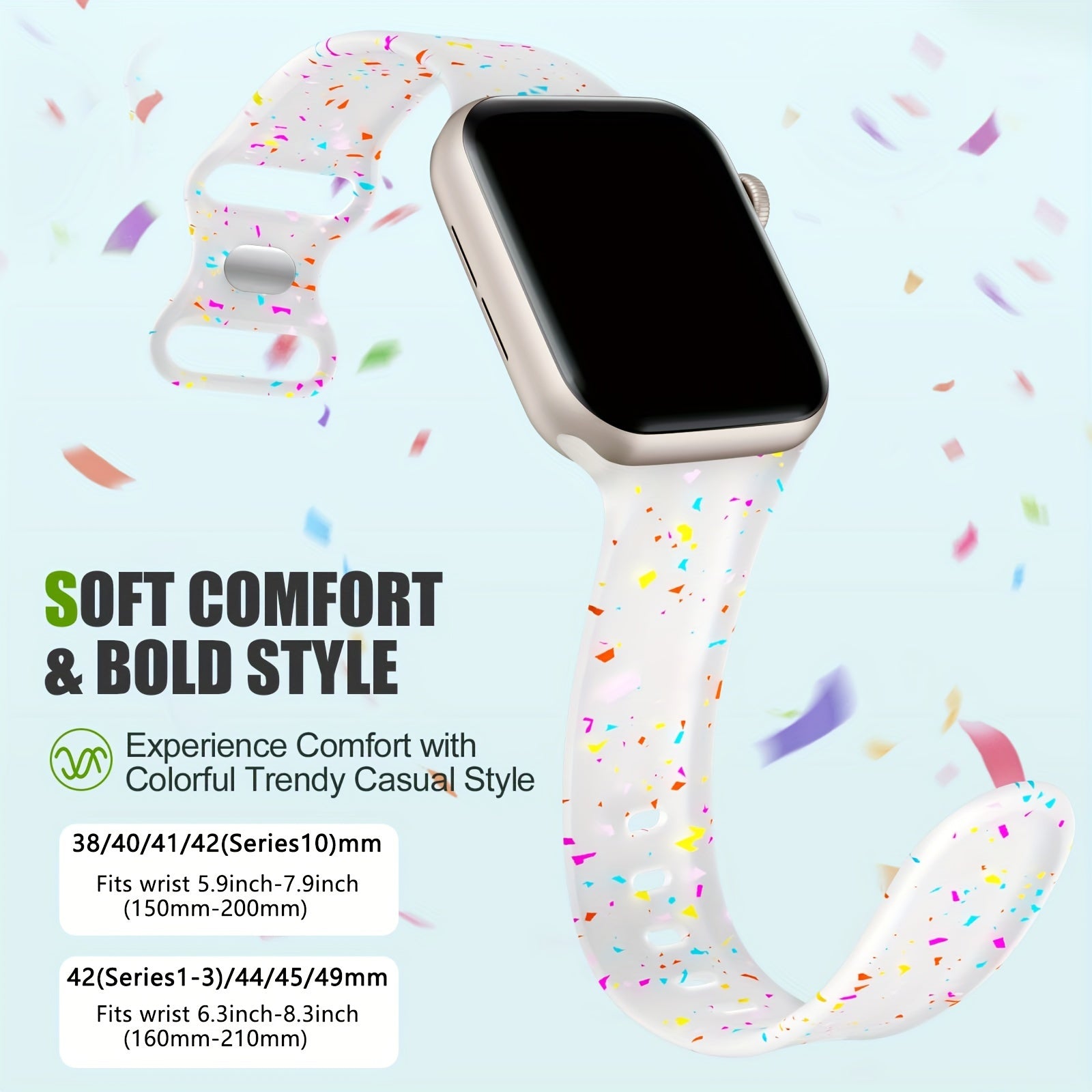 Силиконовые ремешки для iWatch различных размеров для мужчин и женщин, совместимые с несколькими сериями iWatch.