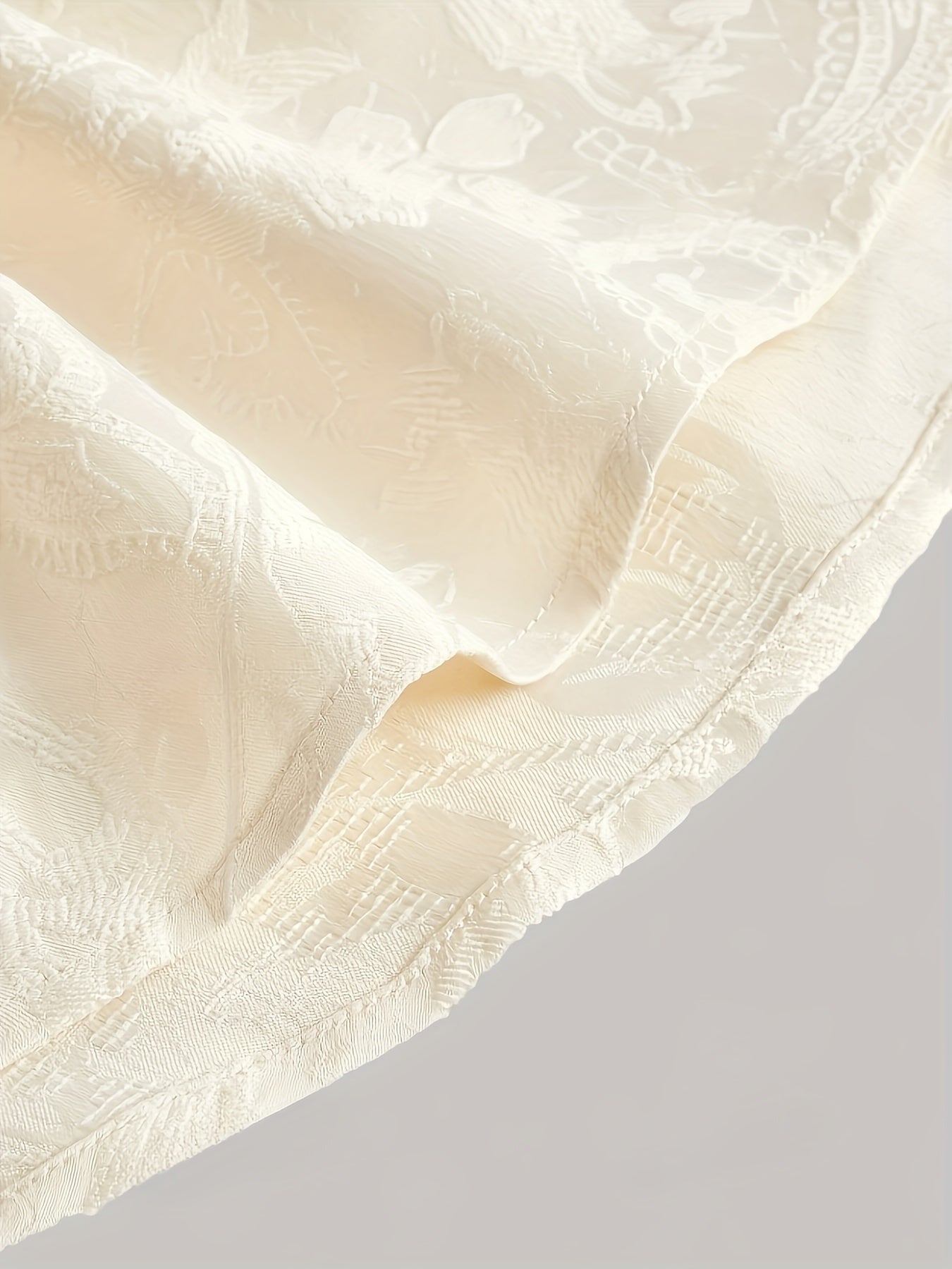 Women's Summer Floral Jacquard Ruffle Cami Top Polyester Machine Washable