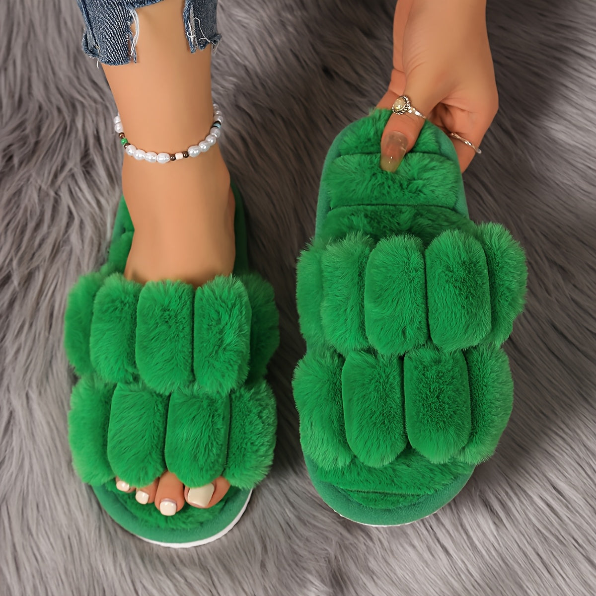 Женские мокасины-слипоны с искусственным мехом для женщин, универсальная повседневная обувь