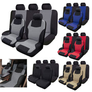 Breathable Polyester Car Seat Cover Set with Sponge Filler Universal Fit for All Seasons
