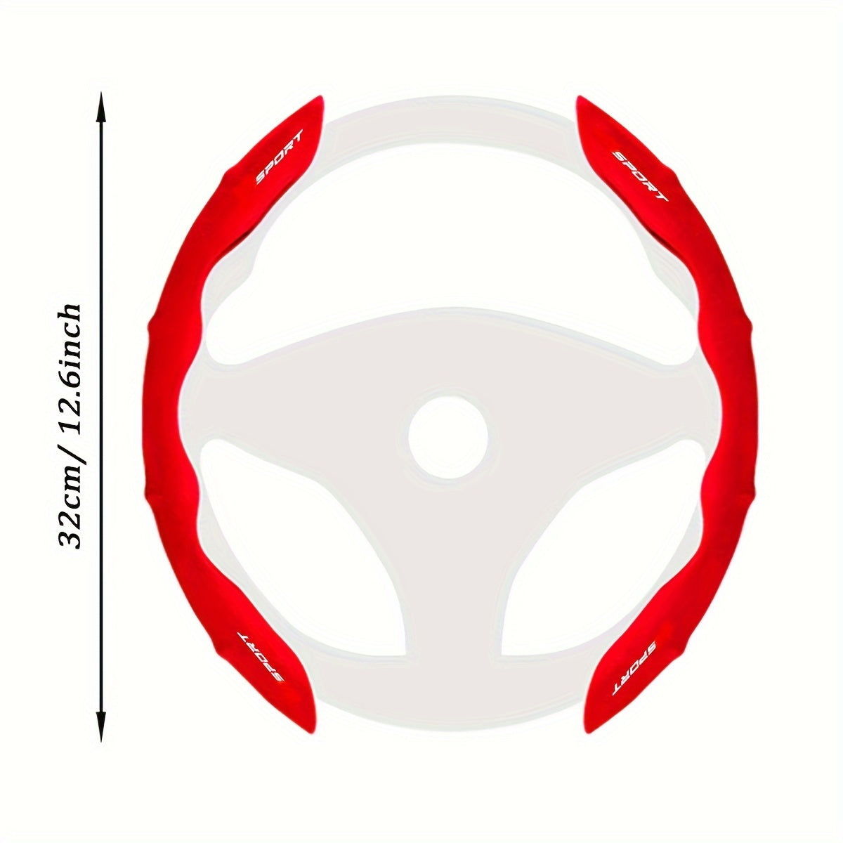 Textured Leather Steering Wheel Cover for Honda 36-38cm Non-Slip Breathable Resin