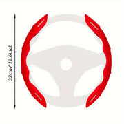 Textured Leather Steering Wheel Cover for Honda 36-38cm Non-Slip Breathable Resin