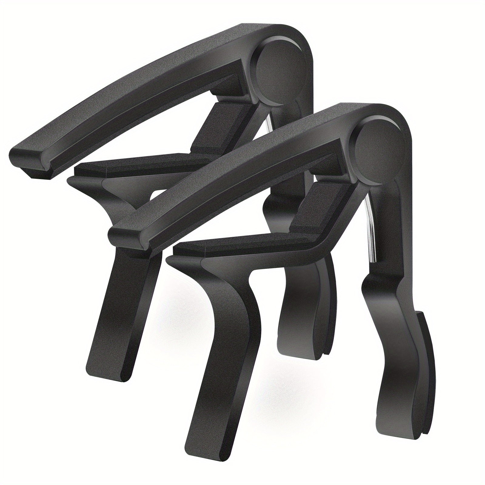 Set of 2 Guitar Capos for Acoustic Electric Bass Guitars Black Rosewood