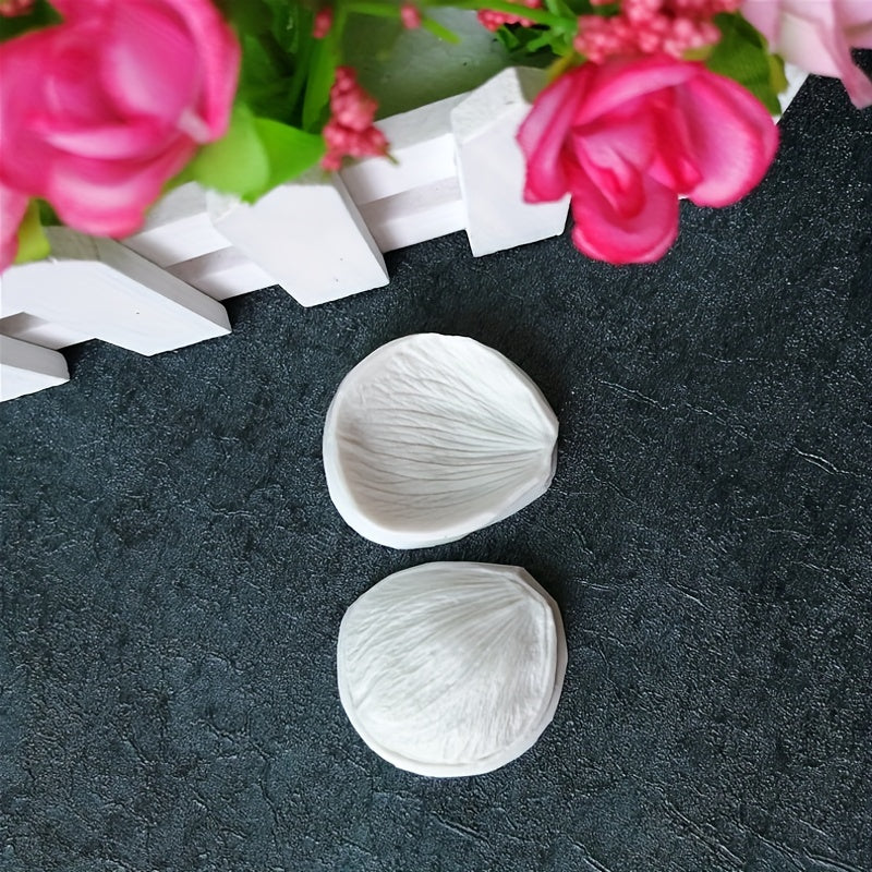 Keks bezash uchun gul barglari uchun silikondan tayyorlangan qolip, shokolad, sovun va hunarmandchilik uchun