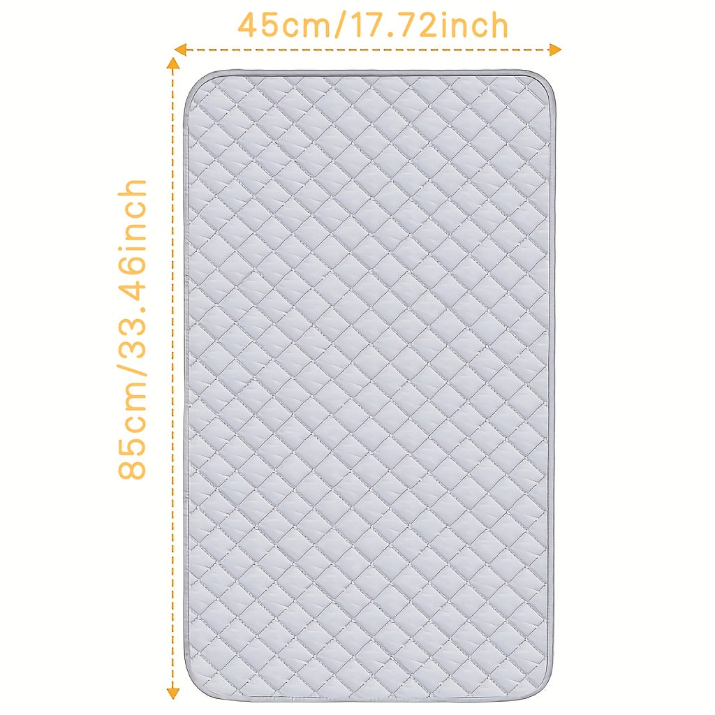 Alfombra de planchar plegable portátil, resistente al calor, PET con esquinas magnéticas