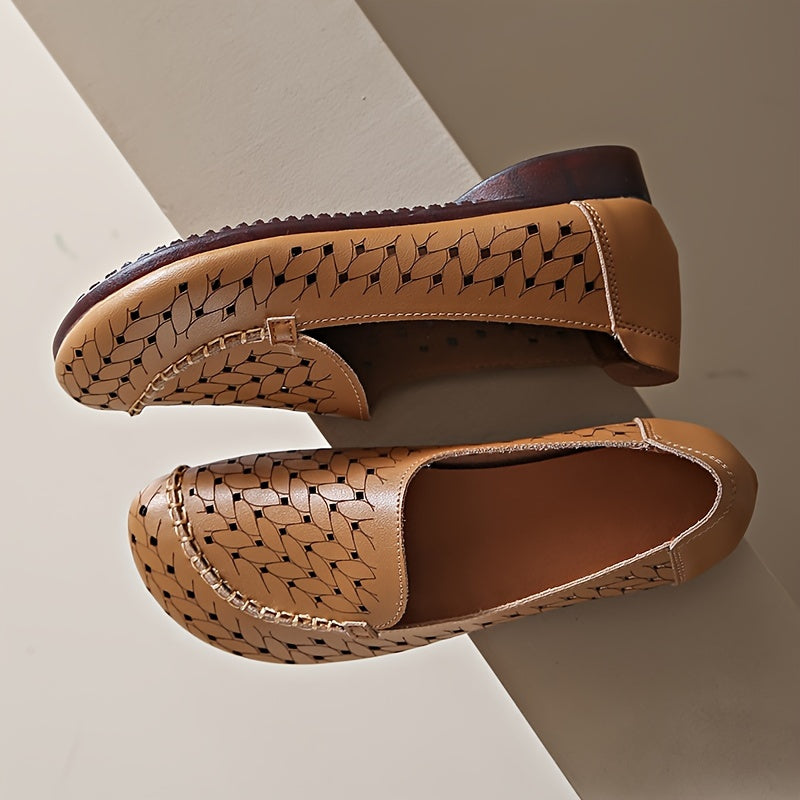 Zapatillas transpirables ligeras para mujer con colores contrastantes y punta cerrada