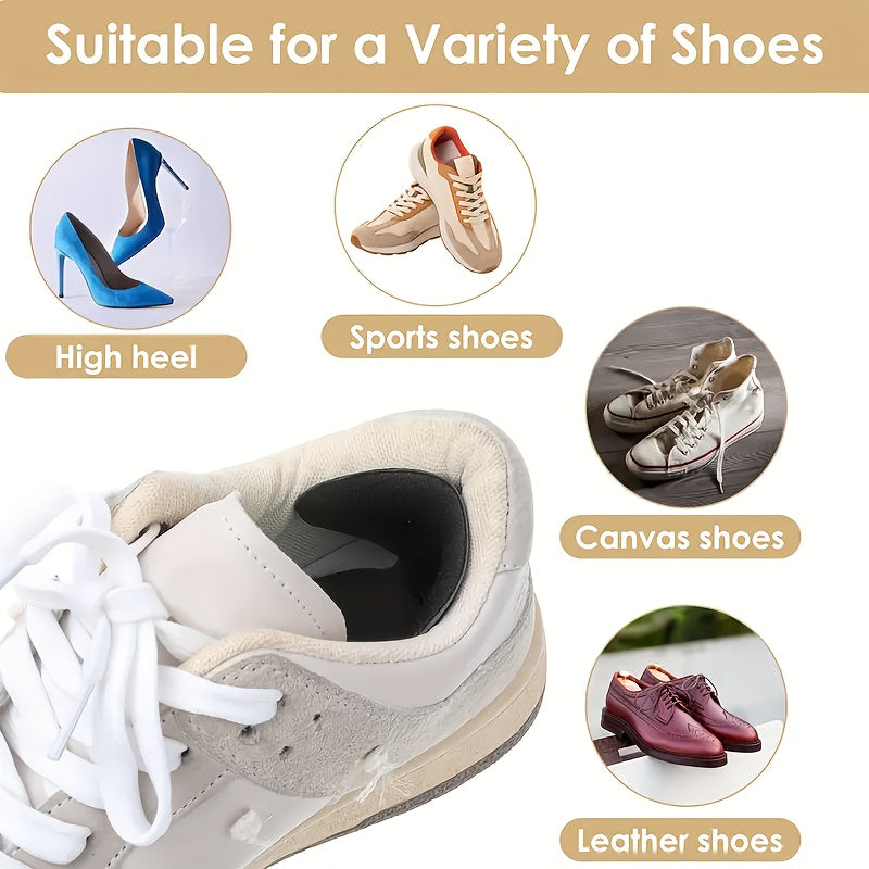 Women Heel Cushion Inserts 6 Pack Self-Adhesive Black Beige Comfort