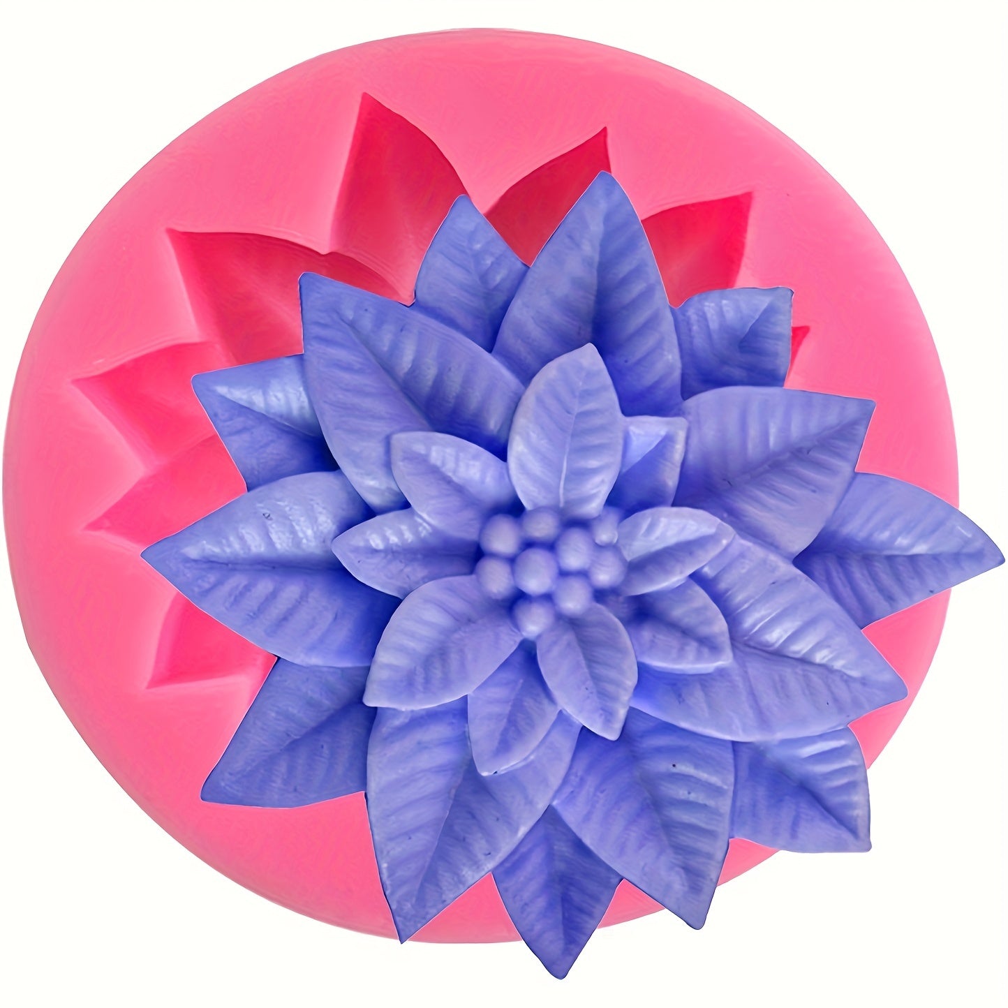 Silicone Mold Set for Christmas Holly Leaf 2 Pieces for Baking and Crafts