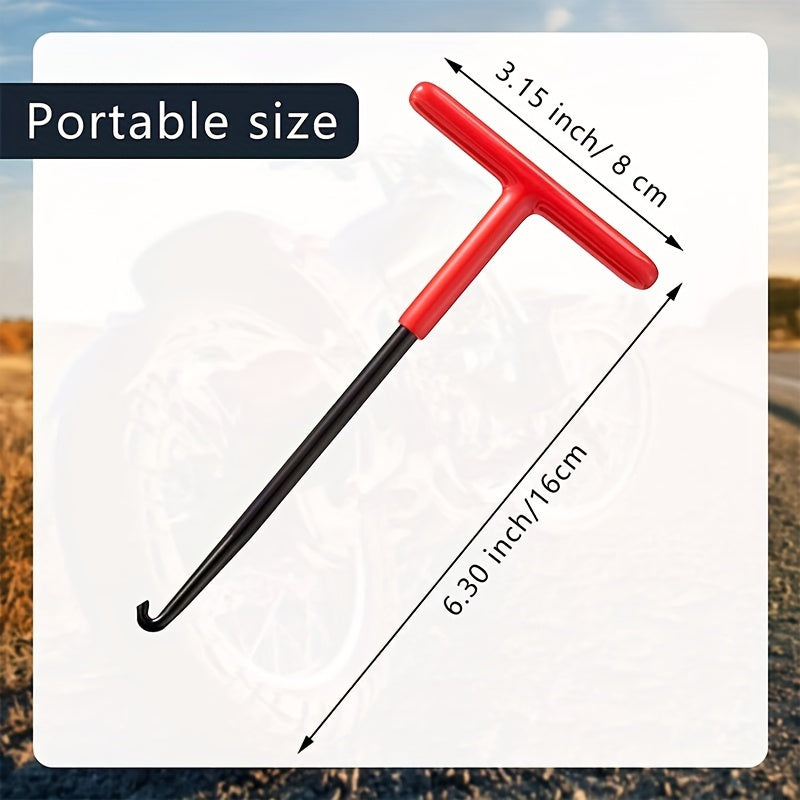 Motorcycle Exhaust Pipe Spring Pull Hook T-Shaped Disassembly Tool