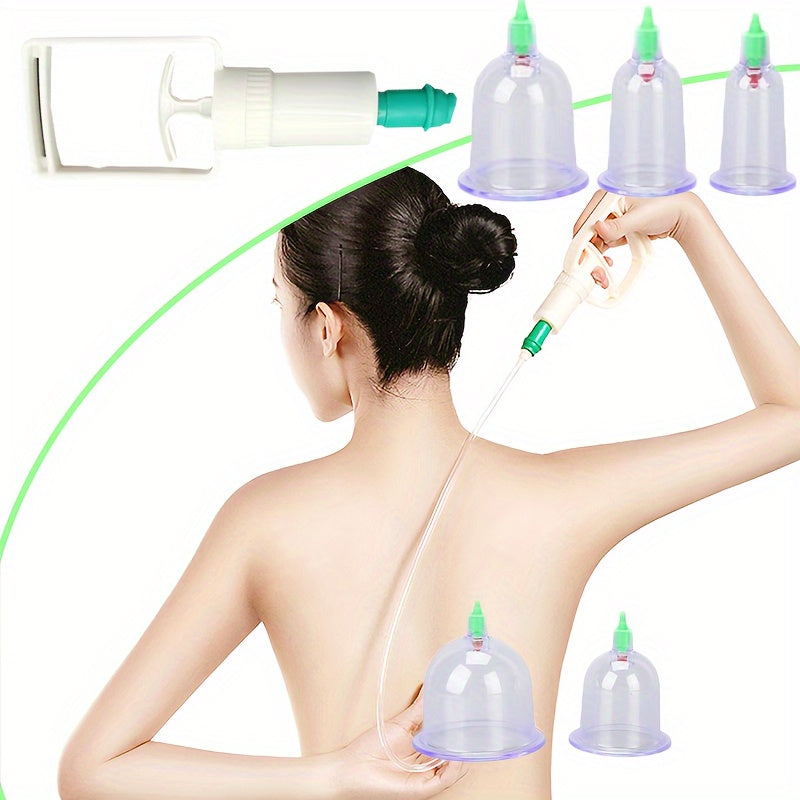 12-Piece Cupping Therapy Set Vacuum Suction Cups for Body Massage and Health Care