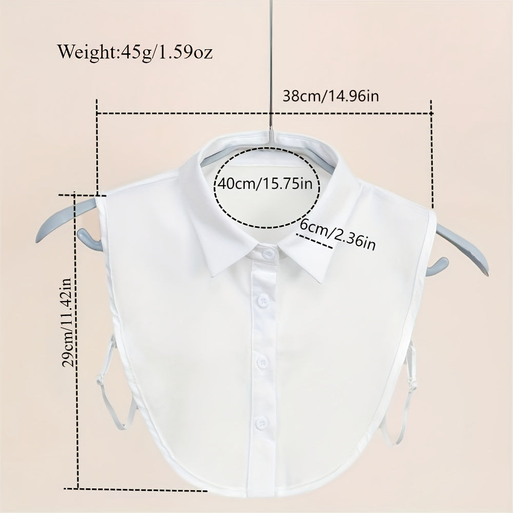Men's Fake Dickey Collar Shirt with Button Detail Casual Fashion
