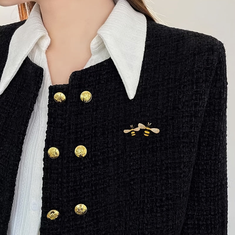 Enamel Dripping Oil Bee Brooch Set for Women Jewelry Accessories