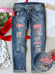Large Size Casual Elegant Denim Jeans for Men and Women