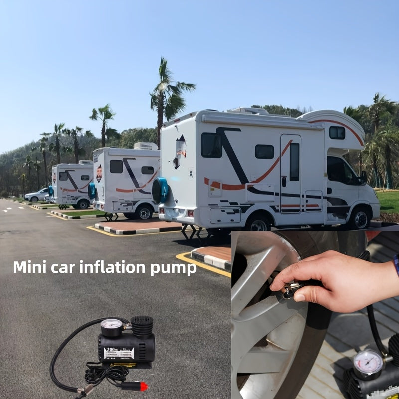 Portable 12V Electric Air Pump Tire Inflator for Cars Bikes Balls