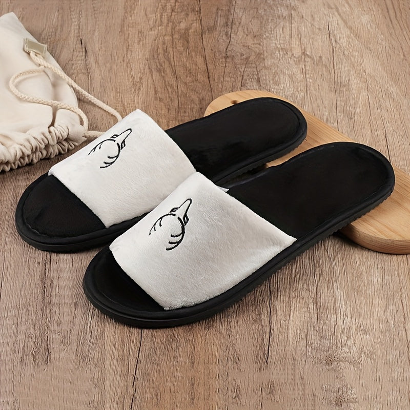 Ayollar uchun Deer Slip-On shlyapkalari Ultra-Yumshoq Matoli Ichki va Tashqi Uy Poyabzal