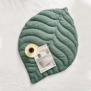 Cojín hoja nórdica para decoración interior, manta para niños, alfombra para trepar, almohada decorativa