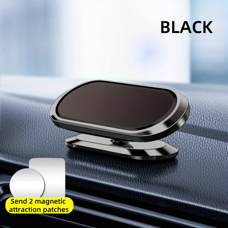 Magnetic Car Phone Holder Black Universal Dashboard Mount for Smartphones