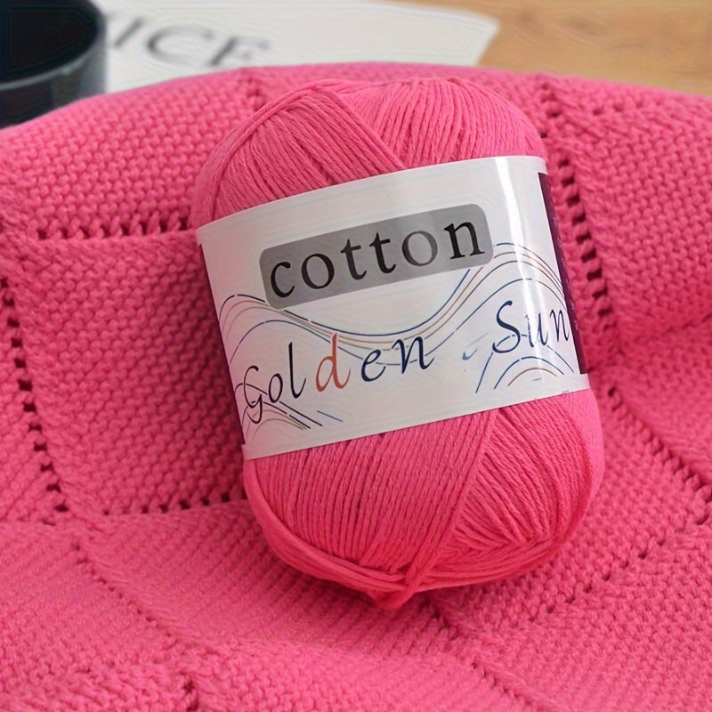 4pcs Cotton Yarn Medium Weight for Crocheting Knitting Multicolor Gradient Autumn Leaves Design