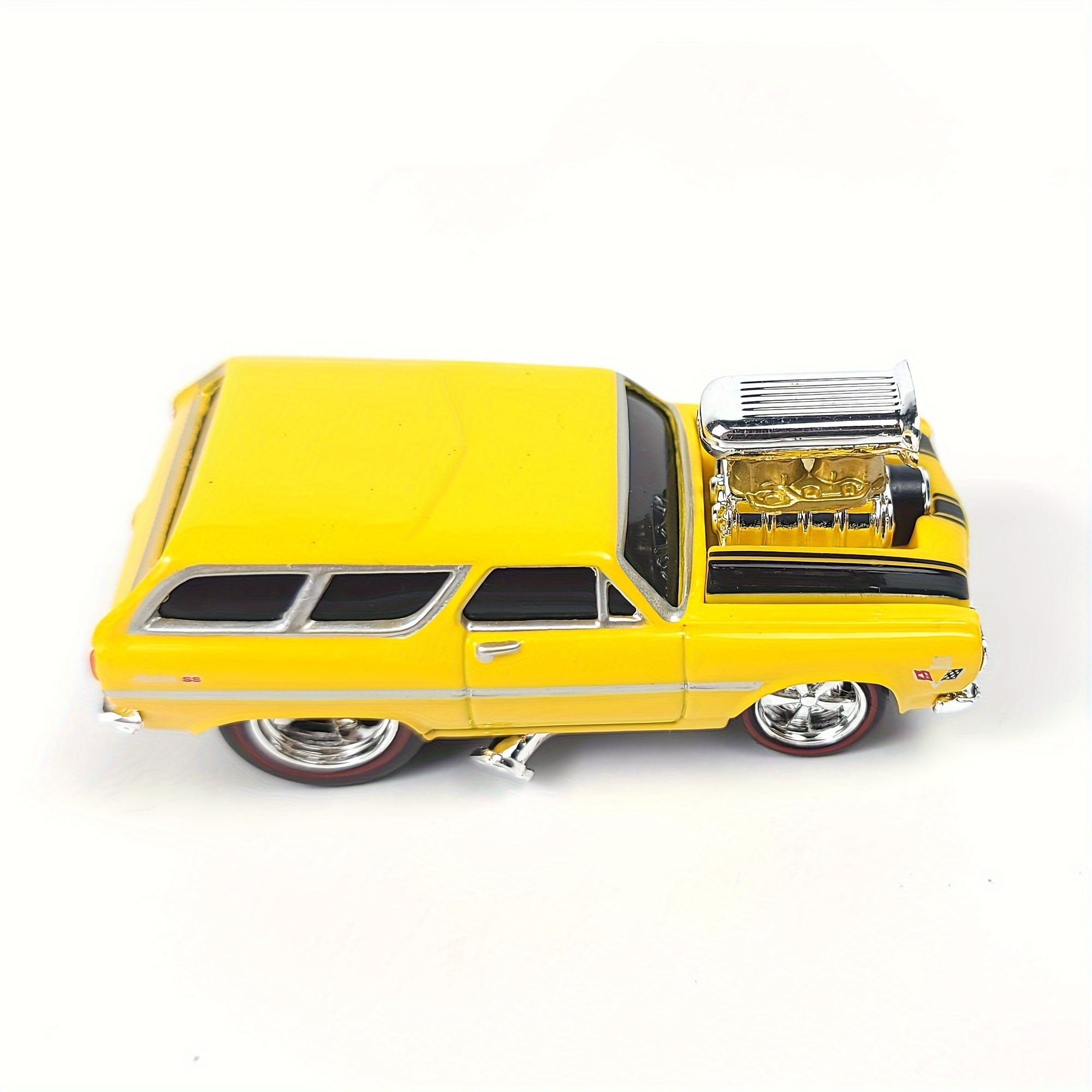 Kids Diecast Metal Car Model 1:64 Scale Yellow Collectible Vehicle Toy