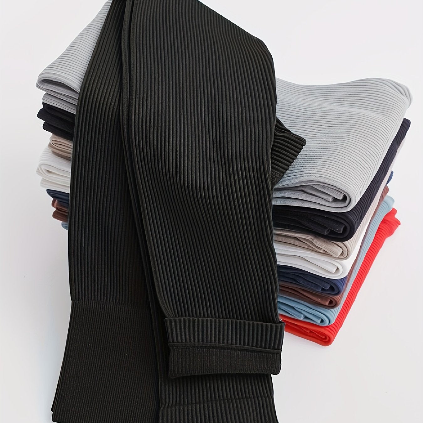 Women's Solid Color Wideband Waist Yoga Leggings Breathable Tummy Control High Stretch