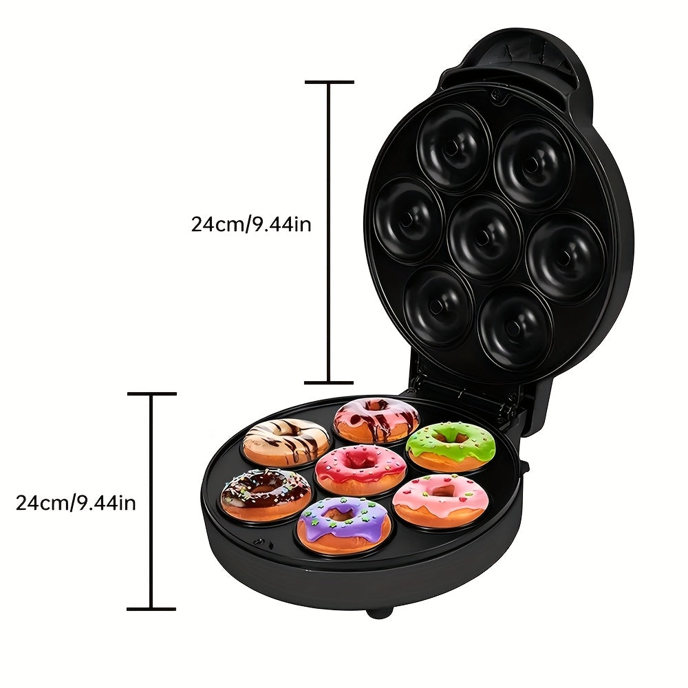 Mini máquina para hacer donas superficie antiadherente eléctrica 7 donas desayunos snacks postres