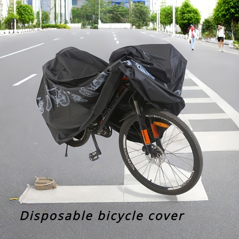 Waterproof Gray and Black Bike and Motorcycle Covers Set of 1 or 2