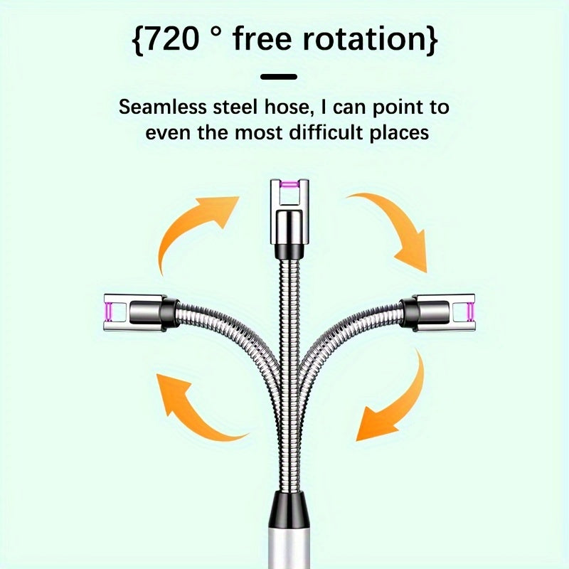 Rechargeable USB Arc Lighter Windproof Candle Camping Outdoor Kitchen Gift