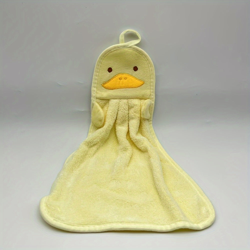 Cute Cartoon Hand Towel Soft Absorbent for Household Cleaning Bathroom Use