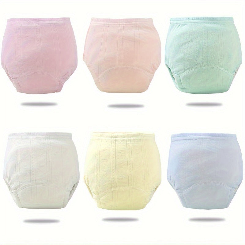 Set of 3 Cotton Cloth Diapers for Babies 0-3 Years Washable Leakproof Training Pants