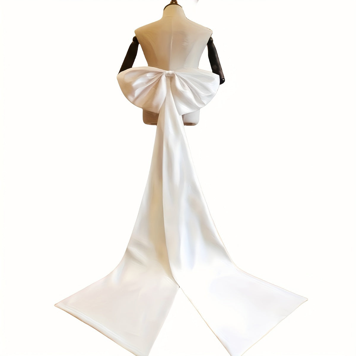 Satin Bow for Wedding and Prom Dresses 49.78cm x 149.86cm Bridal Accessory