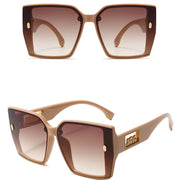 Unisex Y2K Square Gradient Glasses Hollow Temples for Beach and Party