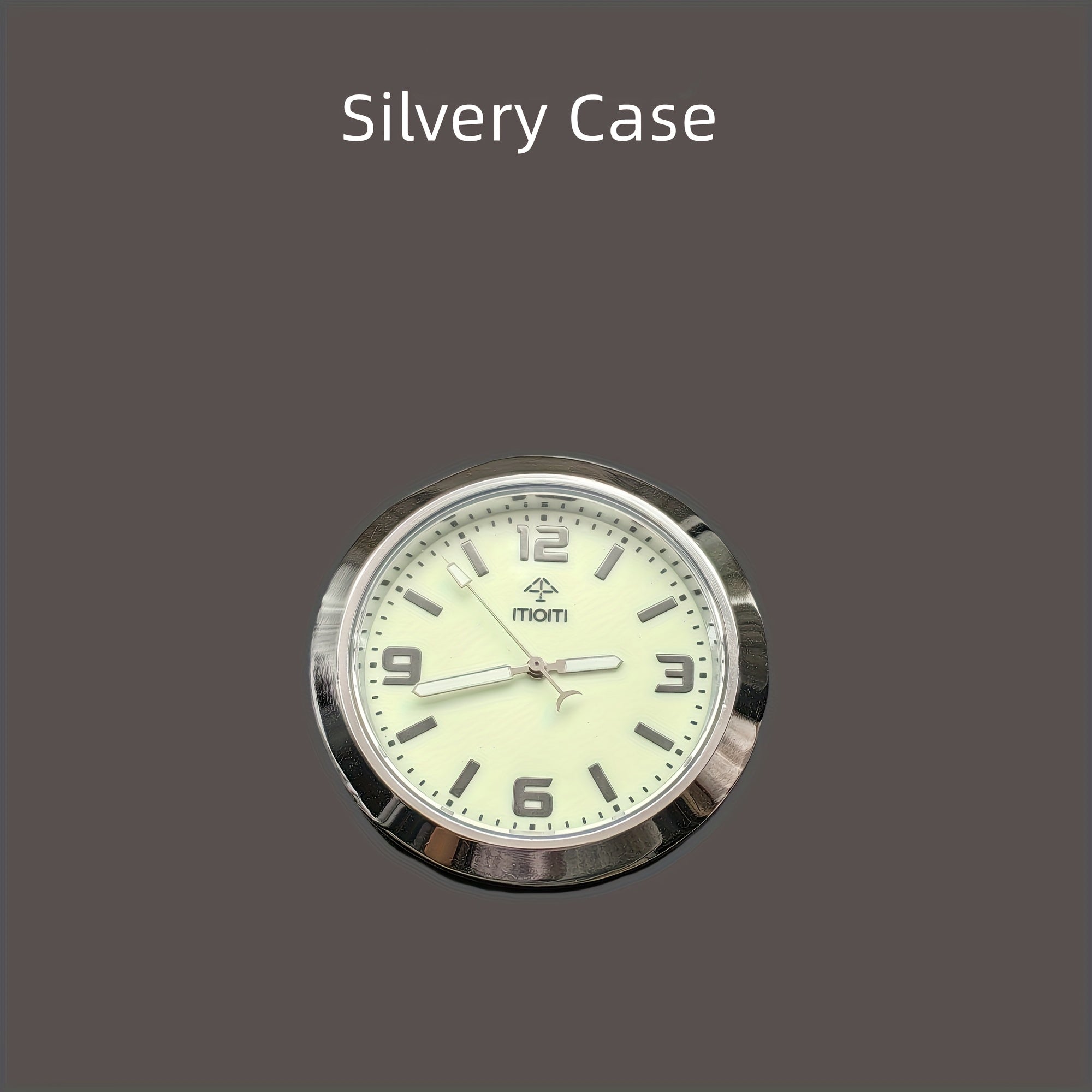 Car Dashboard Mini Clock, Quartz Analog, Luminous, Decorative Clock