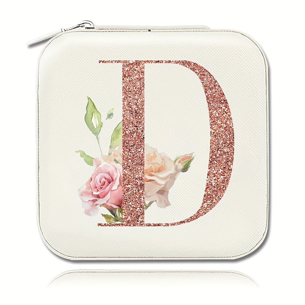 Шкатулка для хранения украшений для колец, ожерелий и гвоздиков, компактный дорожный органайзер