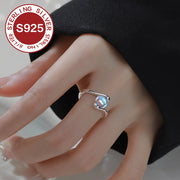 Women's Hypoallergenic 925 Silver Minimalist Ring for Valentine's Day or Mother's Day Gift
