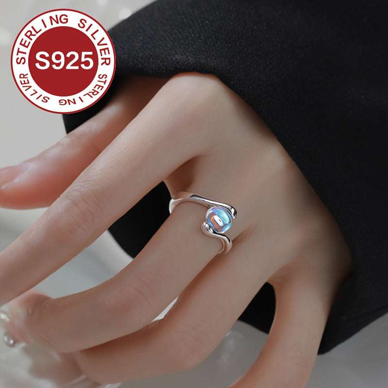 Women's Hypoallergenic 925 Silver Minimalist Ring for Valentine's Day or Mother's Day Gift