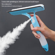 Multi-Functional Glass Cleaning Tool with Sprinkler and Mirror Scraper