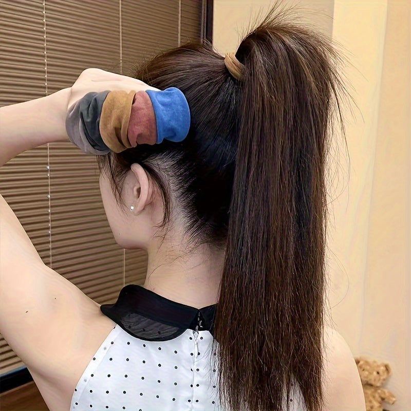 Ayollar qizlar rang-barang naylon elastik soch bog‘lamlari ponytail tutqichlari kichik soch bog‘lamlari scrunchies