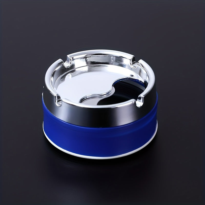 Rotating Electroplated Ashtray Windproof Home Living Room Accessories