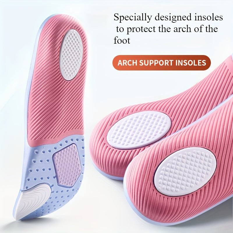 Women's 4D Ultra Soft Sports Insoles with Shock Absorption and Breathable Design