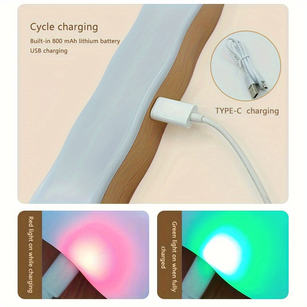 LED Wall Light with Adjustable 360° Rotation Touch Control USB Charging Magnetic Wall Mount for Makeup