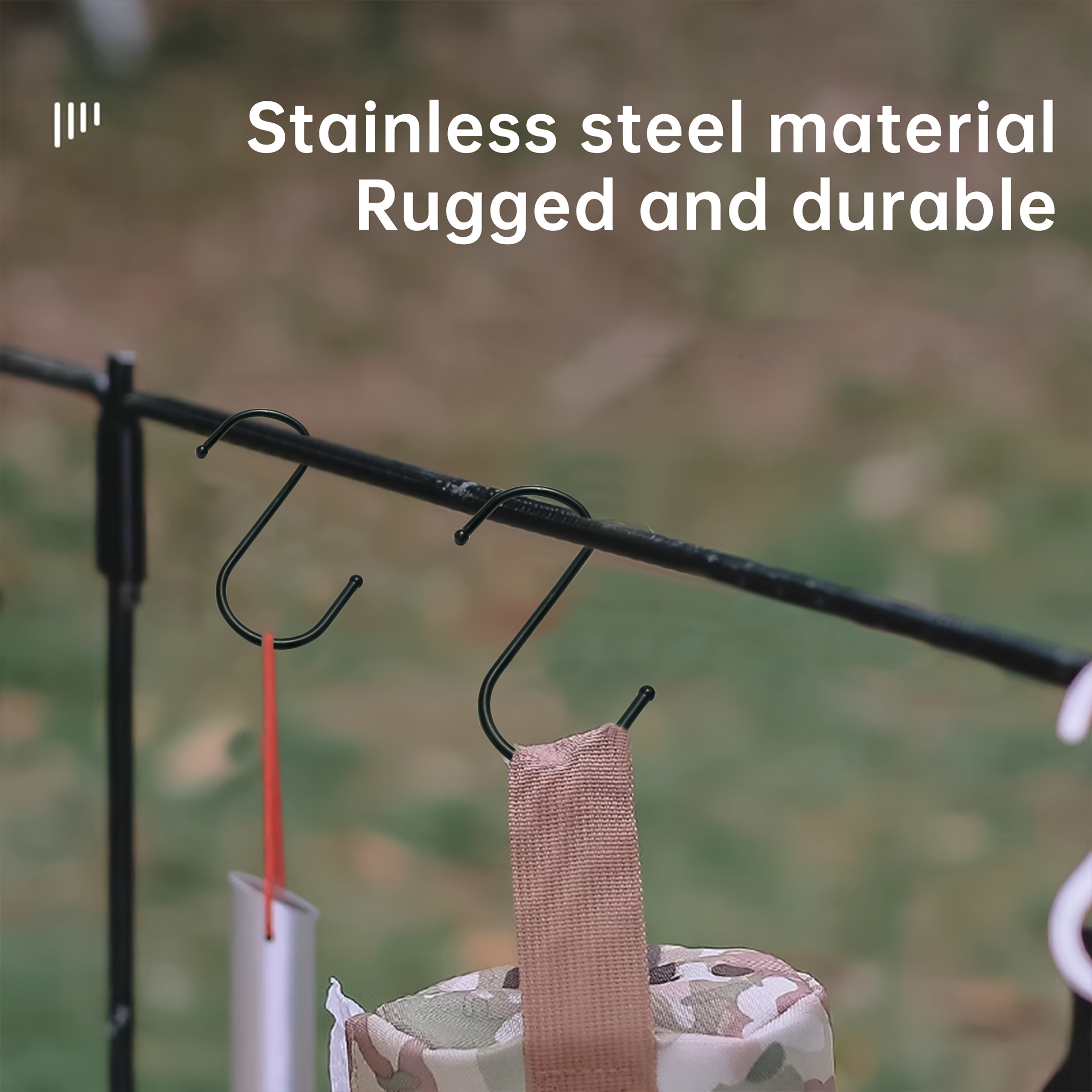 Heavy-Duty Elastic Cord Ties Black Rubber Bands for Camping Camping Gear Bikes Ladders