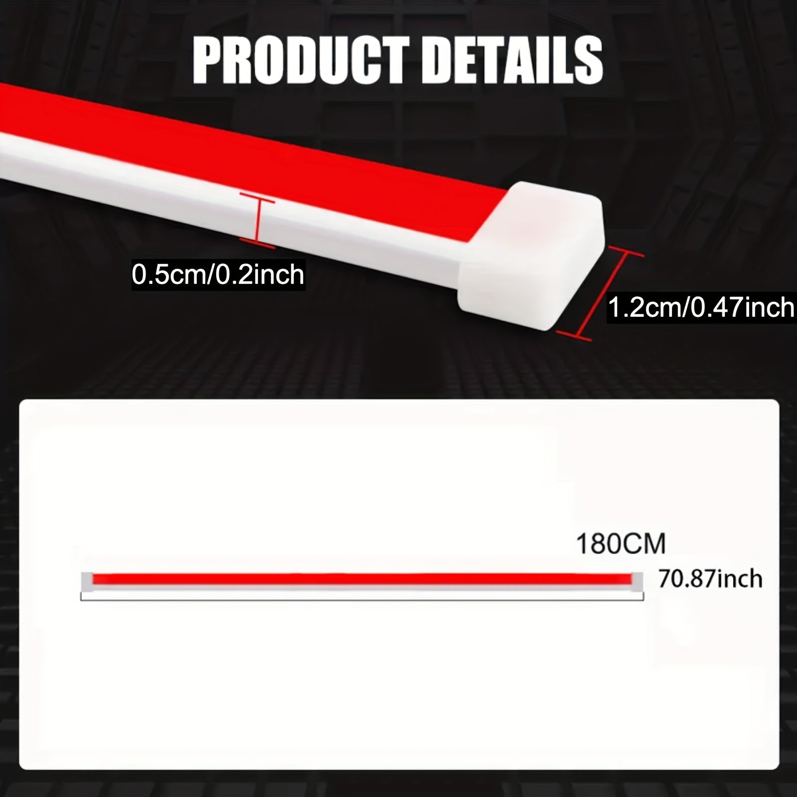 Универсальный светодиодный светильник для капота автомобиля 12V, без батареи, индикатор запуска двигателя