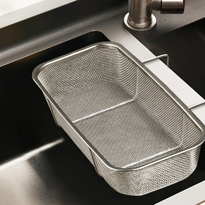 Stainless Steel Sink Drainage Basket for Kitchen Utensils No Batteries Needed