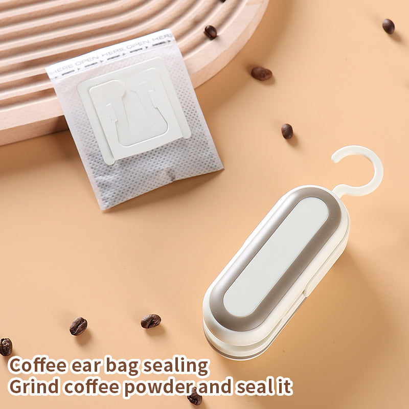 Mini Food Sealer and Cutter Battery-Powered Heat Sealer for Food Preservation