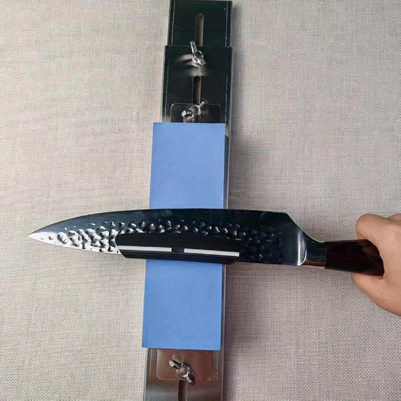 Oshxona uchun sozlanadigan ikki tomonlama shisha moy toshi, po'lat pichoq klipi bilan, 4 o'lcham