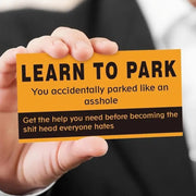 25 Pcs Orange Black Parking Violation Cards - Humorous Enforcement Tickets